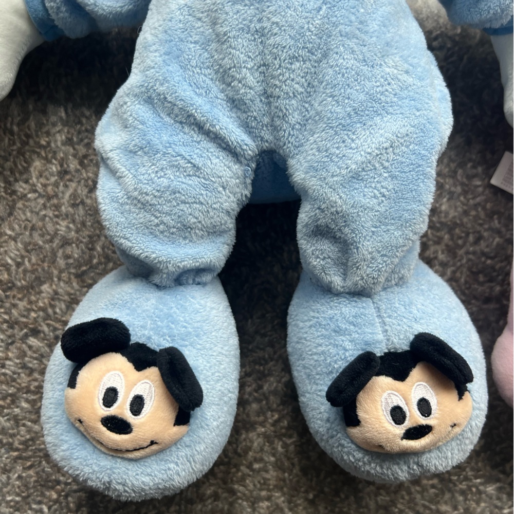 Disney Babies Baby Mickey Mouse and Minnie Mouse plush wearing pajamas - Picture 5 of 14